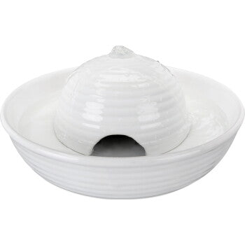 Trixie Fontaine à boire Vital Flow Mini, céramique, 0,8 l/ø 24×10 cm, blanc - image 1