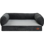 more LIFESTYLEPETS Couchage à Mémoire de Forme Chien Canapé Ortho Supreme Gris M - image 1