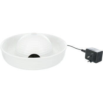 Trixie Fontaine à boire Vital Flow Mini, céramique, 0,8 l/ø 24×10 cm, blanc - image 3