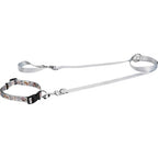 FIT+FUN Kit collier + laisse gris clair S - image 1