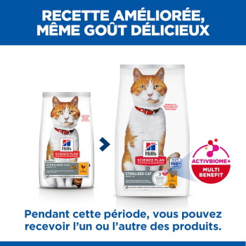 Hill's Science Plan Croquettes pour chat, Adulte, Stérilisé Avec du poulet 10 kg - image 2