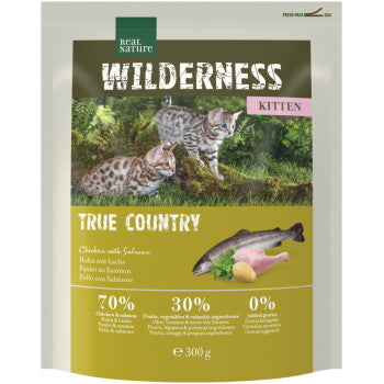 REAL NATURE WILDERNESS Croquettes pour chat, chaton, True Country, poulet au poisson 300 g - image 1
