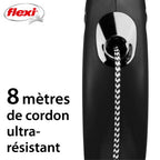 Flexi Laisse New Classic noir S, 8 m, 12 kg - image 3